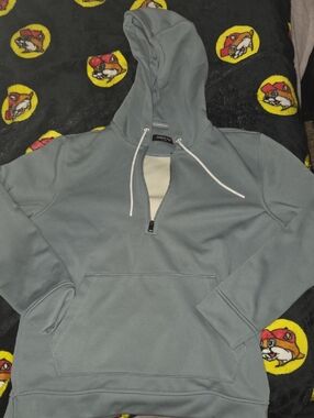Kenneth Cole Light Gray Hooded Pullover